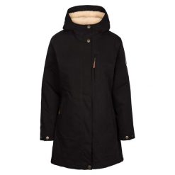 Wodoodporna Kurtka Damska Risha TP50 Z Podszewką Z Polaru. Czarne kurtki damskie Trespass, xs, bez wzorów, z polaru, bez kaptura. Za 379.99 zł.