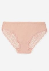 Różowe Majtki Figi z Koronkowymi Wstawkami Amiora. Czerwone figi Renee, bez wzorów, z bawełny. Za 9.99 zł.