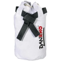 Torba sportowa z płótna Danrho Dojo Line. Białe torby sportowe DANRHO, bez wzorów, z bawełny. Za 120.00 zł.