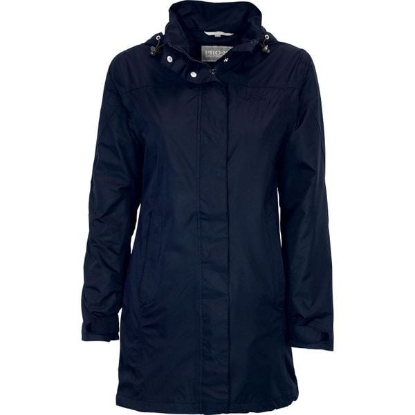 Płaszcz damski Pro-X Elements Jenna. Niebieskie płaszcze damskie PRO-X ELEMENTS, bez wzorów, z materiału, bez kaptura. Za 451.50 zł.