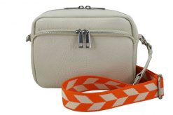 Listonoszka skórzana BARBERINI'S j. beżowa 944-10. Brązowe shopper bag Barberinis, bez wzorów, ze skóry, bez dodatków. Za 239.99 zł.