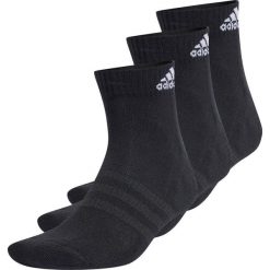 Skarpety stopki unisex Adidas 3 pary. Czarne skarpetki damskie Adidas, bez wzorów, z bawełny. Za 45.00 zł.