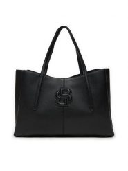 Boss Torebka 50535938 Czarny. Czarne shopper bag Boss, ze skóry, bez dodatków. Za 959.99 zł.
