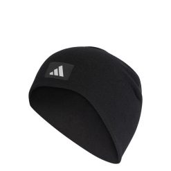 Czapka Fleece. Czarne czapki damskie Adidas, bez wzorów, z materiału. Za 79.95 zł.