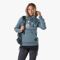 Bluza z kapturem Kobieta Swedemount Forest Hood wodoodporna. Zielone bluzy damskie SWEDEMOUNT, xl, bez wzorów, z bawełny, z kapturem. Za 199.99 zł.