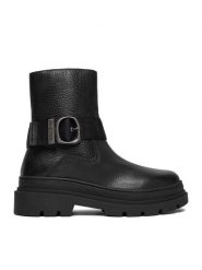 G-Star Raw Botki CEO-WI45-VR-3400-03 Czarny. Czarne botki damskie G-Star Raw, ze skóry, retro, bez obcasa, na płaskiej podeszwie, bez zapięcia. Za 429.99 zł.