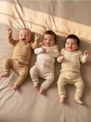 Prążkowane legginsy 3 pack - kremowy. Białe legginsy damskie Sinsay, l, bez wzorów, prążkowane. Za 29.99 zł.
