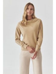 TATUUM Bluza w kolorze beżowym rozmiar: M. Brązowe bluzy damskie TATUUM, m, bez wzorów, z bawełny, bez kaptura. Za 100.99 zł.