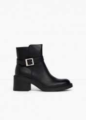Botki marki Esprit na obcasie słupkowym. Czarne botki damskie bonprix, bez obcasa, na obcasie, bez zapięcia. Za 299.99 zł.