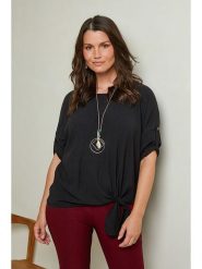 Manon Bastille Bluzka w kolorze czarnym rozmiar: 40/42. Czarne sukienki damskie Manon Bastille, bez wzorów, klasyczne, bez ramiączek. Za 130.81 zł.