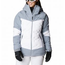Kurtka Narciarska Zimowa Damska Columbia Wildcard III Down Jacket. Białe kurtki damskie Columbia, na zimę, l, bez wzorów, bez kaptura. Za 1,499.00 zł.