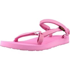 Sandały TEVA W ORIGINAL UNIVERSAL SLIM Rose. Czerwone sandały damskie Teva, bez wzorów, z tkaniny, bez obcasa, bez zapięcia. Za 255.99 zł.