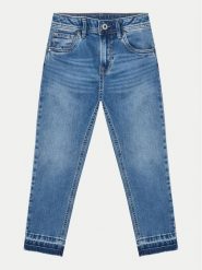 Pepe Jeans Jeansy Tapered Jeans Hw Jr PG201678 Niebieski Regular Fit. Niebieskie jeansy dziewczęce Pepe Jeans, bez wzorów, z bawełny. Za 189.99 zł.