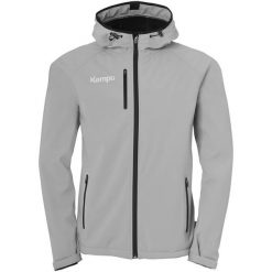 Kurtka softshell Kempa. Czarne kurtki sportowe damskie Kempa, bez wzorów, z softshellu, bez kaptura. Za 505.50 zł.