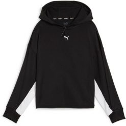 Bluza z kapturem Puma Fit Double Knit Hoodie, Kobiety. Czarne bluzy damskie Puma, s, bez wzorów, z kapturem. Za 390.00 zł.
