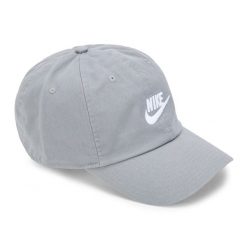 Czapka z daszkiem Nike Club Unstructured Futura Wash. Szare czapki z daszkiem damskie Nike, bez wzorów. Za 119.99 zł.