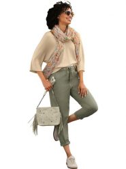 Heine Sweter w kolorze beżowym rozmiar: 44/46. Brązowe swetry klasyczne damskie Heine, s, z wiskozy, bez kołnierzyka. Za 59.95 zł.