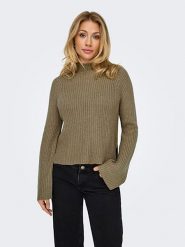 JDY Sweter w kolorze brązowym rozmiar: XL. Brązowe swetry klasyczne damskie JDY, xl, ze splotem, bez kołnierzyka. Za 65.85 zł.