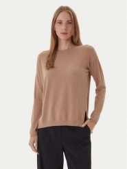 Kontatto Sweter 3M0800C Beżowy Regular Fit. Brązowe swetry klasyczne damskie Kontatto, m, z syntetyku, bez kołnierzyka. Za 259.99 zł.