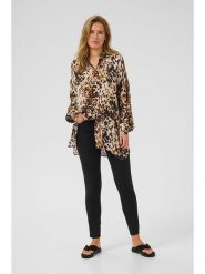 Kaffe Tunika w kolorze beżowym rozmiar: 42. Brązowe tuniki damskie Kaffe, na co dzień, bez wzorów, z wiskozy, bez kołnierzyka, bez ramiączek. Za 91.77 zł.