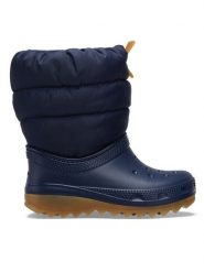 Crocs Śniegowce Classic Neo Puff Boot T 207683 Niebieski. Niebieskie buty zimowe chłopięce Crocs, z tworzywa sztucznego, bez zapięcia. Za 229.99 zł.