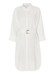 TATUUM Sukienka "Altea" w kolorze kremowym rozmiar: 40. Brązowe sukienki damskie TATUUM, bez wzorów, z bawełny, bez ramiączek. Za 189.74 zł.