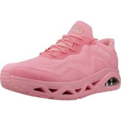 Buty SKECHERS SLIP - INS UNO GLIDE STEP AIR GLIDERS Rose. Czerwone obuwie sportowe casual damskie Skechers, z tkaniny. Za 390.99 zł.