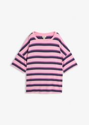 T-shirt oversize z lejącej wiskozy. Czerwone t-shirty damskie bonprix, bez wzorów, z wiskozy, bez kołnierzyka. Za 69.99 zł.