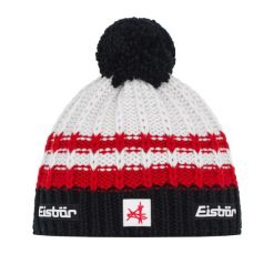 Czapka Eisbar Kova Pompon MÜ SA. Czarne czapki damskie Eisbär, na zimę, bez wzorów, z materiału. Za 205.51 zł.