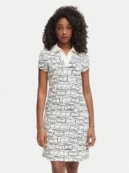 Tommy Hilfiger Sukienka codzienna 1985 Pique WW0WW49719 Beżowy jasny Regular Fit. Brązowe sukienki damskie Tommy Hilfiger, bez wzorów, z bawełny, bez ramiączek. Za 489.99 zł.