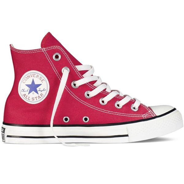 Trampki Converse Chuck Taylor All Star Classic Hi. Czerwone trampki damskie Converse, bez wzorów, bez zapięcia. W wyprzedaży za 298.80 zł.