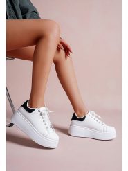 Foreverfolie Sneakersy w kolorze biało-czarnym rozmiar: 38. Białe obuwie sportowe damskie Foreverfolie, bez zapięcia. Za 140.53 zł.