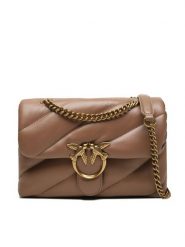 Pinko Torebka Love Classic Puff Cl AI 23-24 100038 A0F2 Brązowy. Brązowe torebki wieczorowe damskie Pinko, bez wzorów, ze skóry, bez dodatków. Za 1,799.00 zł.