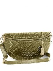 Anna Morellini Skórzana saszetka "Rufina" w kolorze zielonym - 30 x 18 x 9 cm rozmiar: onesize. Zielone nerki i saszetki damskie Anna Morellini, bez wzorów, z materiału. Za 219.60 zł.