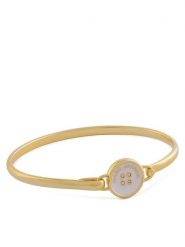 Marc Jacobs Bransoletka The Button Hinge Bracelet 2R4JBR001J34 Złoty. Żółte bransoletki damskie Marc Jacobs, metalowe. Za 379.99 zł.