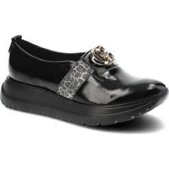 Czarne Półbuty Lamanti Eleganckie Skórzane Mokasyny Damskie. Czarne mokasyny damskie LAMANTI, ze skóry, bez obcasa. Za 339.00 zł.
