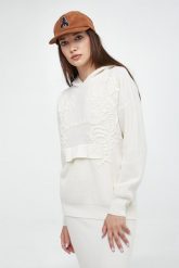 Sweter damski wełniany z kapturem ERMANNO FIRENZE. Swetry klasyczne damskie Ermanno Firenze, z wełny, bez kołnierzyka. W wyprzedaży za 1,552.85 zł.
