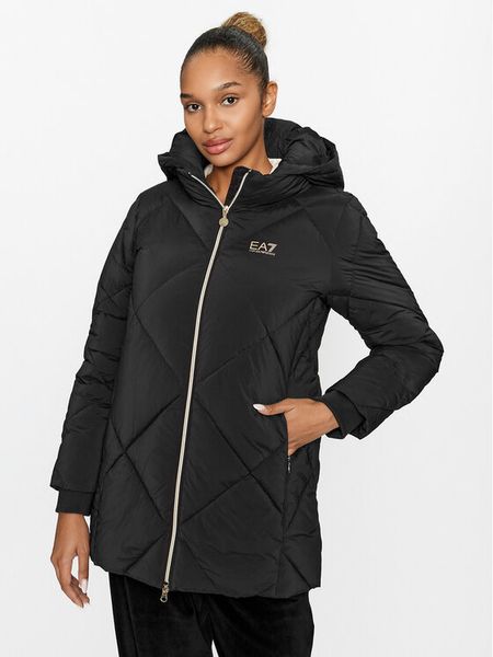 EA7 Emporio Armani Kurtka zimowa 6RTK06 TNDAZ 0200 Czarny Regular Fit. Czarne kurtki damskie EA7 Emporio Armani, na zimę, s, bez wzorów, z syntetyku, bez kaptura. Za 979.00 zł.