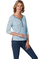 WITT WEIDEN Bluzka w kolorze błękitnym rozmiar: 44. Niebieskie bluzki damskie WITT WEIDEN, bez wzorów, z bawełny, bez kołnierzyka, bez ramiączek. Za 34.69 zł.