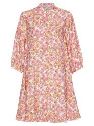 MOSS COPENHAGEN Sukienka "Adanaya Ladonna" w kolorze jasnoróżowo-pomarańczowym rozmiar: XL. Pomarańczowe sukienki damskie Moss Copenhagen, bez wzorów, z wiskozy, klasyczne, bez ramiączek. Za 157.73 zł.
