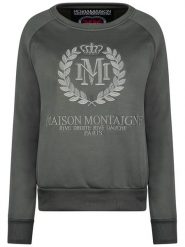 Maison Montaigne Bluza "Fimosai" w kolorze antracytowym rozmiar: M. Czarne bluzy damskie Maison Montaigne, m, bez wzorów, bez kaptura. Za 96.60 zł.