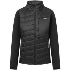 Damska kurtka puchowa Viking Zemu. Czarne kurtki damskie Viking, bez wzorów, z puchu, bez kaptura. Za 349.90 zł.