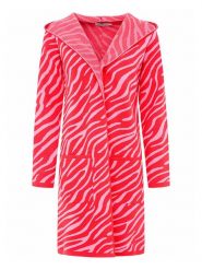 Zwillingsherz Kardigan "Zebra" w kolorze jasnoróżowo-czerwonym rozmiar: L/XL. Czerwone kardigany damskie Zwillingsherz, l, bez wzorów. Za 241.56 zł.
