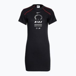 Sukienka damska Nike Sportswear. Czarne sukienki damskie Nike, bez wzorów, sportowe, bez ramiączek. Za 279.99 zł.