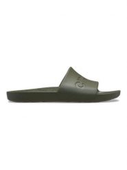 Crocs Klapki w kolorze khaki rozmiar: 38/39. Brązowe klapki damskie Crocs, bez wzorów, z otwartym noskiem, bez obcasa, bez zapięcia. Za 110.29 zł.