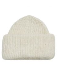 MOSS COPENHAGEN Czapka "Annalisa" w kolorze kremowym rozmiar: onesize. Brązowe czapki damskie Moss Copenhagen, bez wzorów, z materiału. Za 118.07 zł.