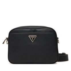 Torebka Guess. Czarne listonoszki damskie Guess, z aplikacjami, bez dodatków. Za 429.99 zł.