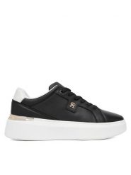 Tommy Hilfiger Sneakersy Th Chic Platform FW0FW09396 Czarny. Czarne obuwie sportowe damskie Tommy Hilfiger, ze skóry, bez zapięcia. Za 529.99 zł.