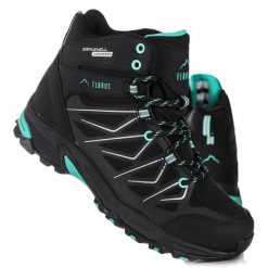 Buty damskie sportowe trekkingowe Mabby Mid WP. Czarne obuwie trekkingowe damskie ELBRUS, bez zapięcia. Za 329.34 zł.