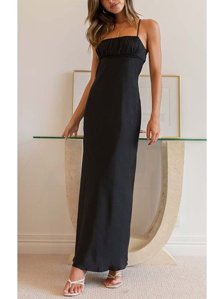 LA Angels Sukienka w kolorze czarnym rozmiar: XL. Czarne sukienki damskie LA Angels, bez wzorów, bez ramiączek. Za 91.77 zł.